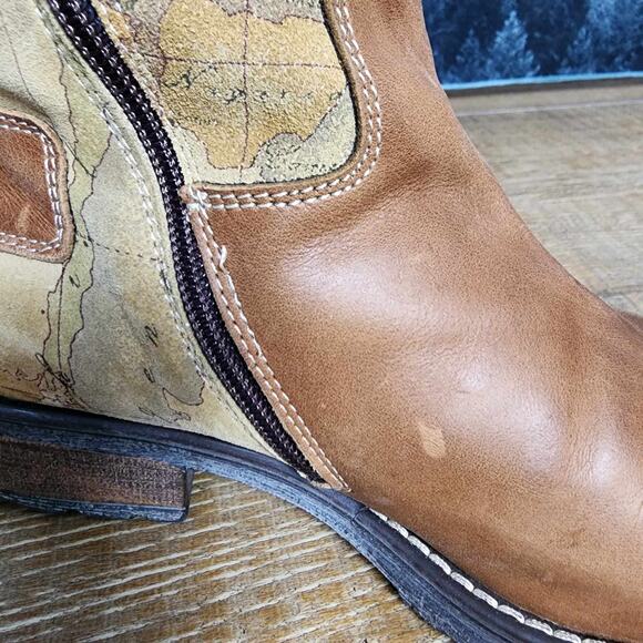 Alviero Martini Italian Leather Geo Boots | Women's 5.5 (36 EUR) - Picture 8 of 14